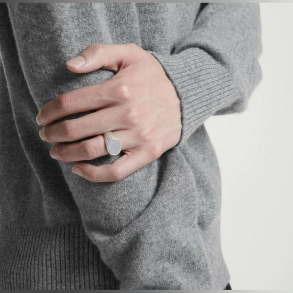 New COS Silver Statement Ring Unisex